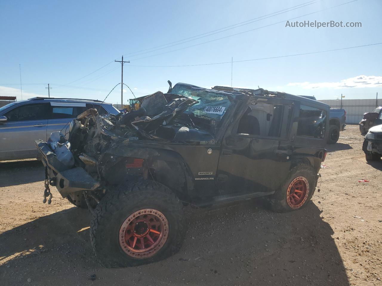 2014 Jeep Wrangler Sport Black vin: 1C4AJWAG9EL315840