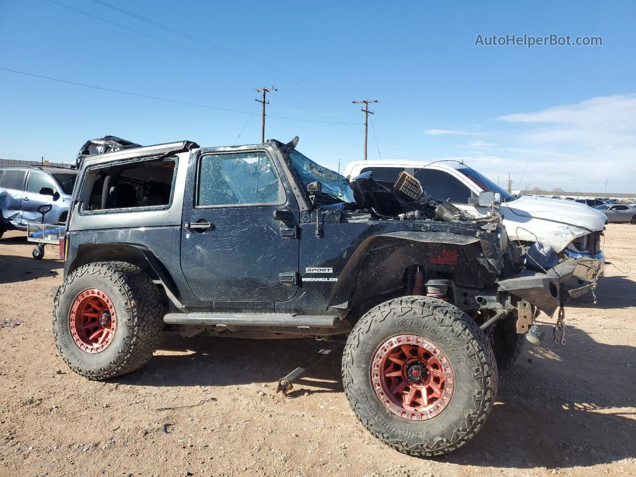 2014 Jeep Wrangler Sport Черный vin: 1C4AJWAG9EL315840