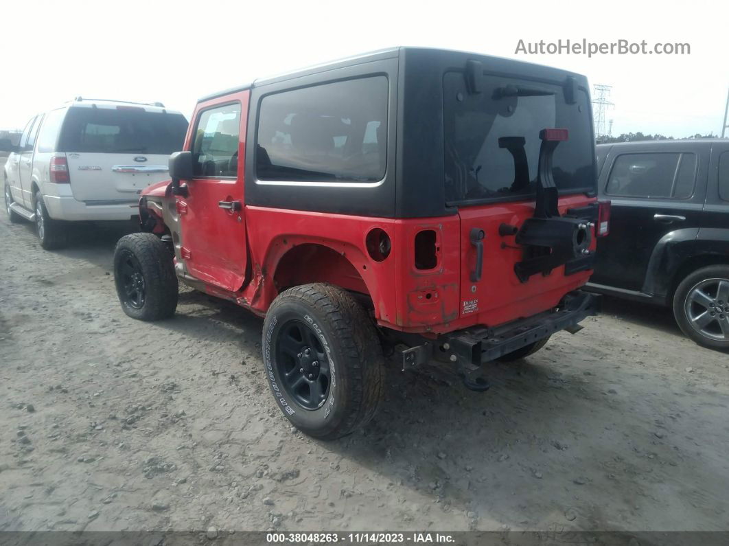 2017 Jeep Wrangler Sport 4x4 Красный vin: 1C4AJWAG9HL664551