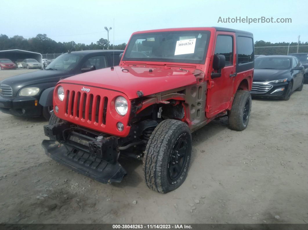 2017 Jeep Wrangler Sport 4x4 Red vin: 1C4AJWAG9HL664551