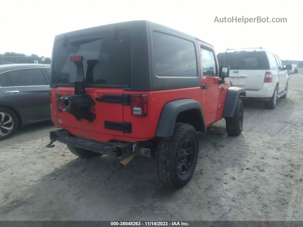 2017 Jeep Wrangler Sport 4x4 Красный vin: 1C4AJWAG9HL664551