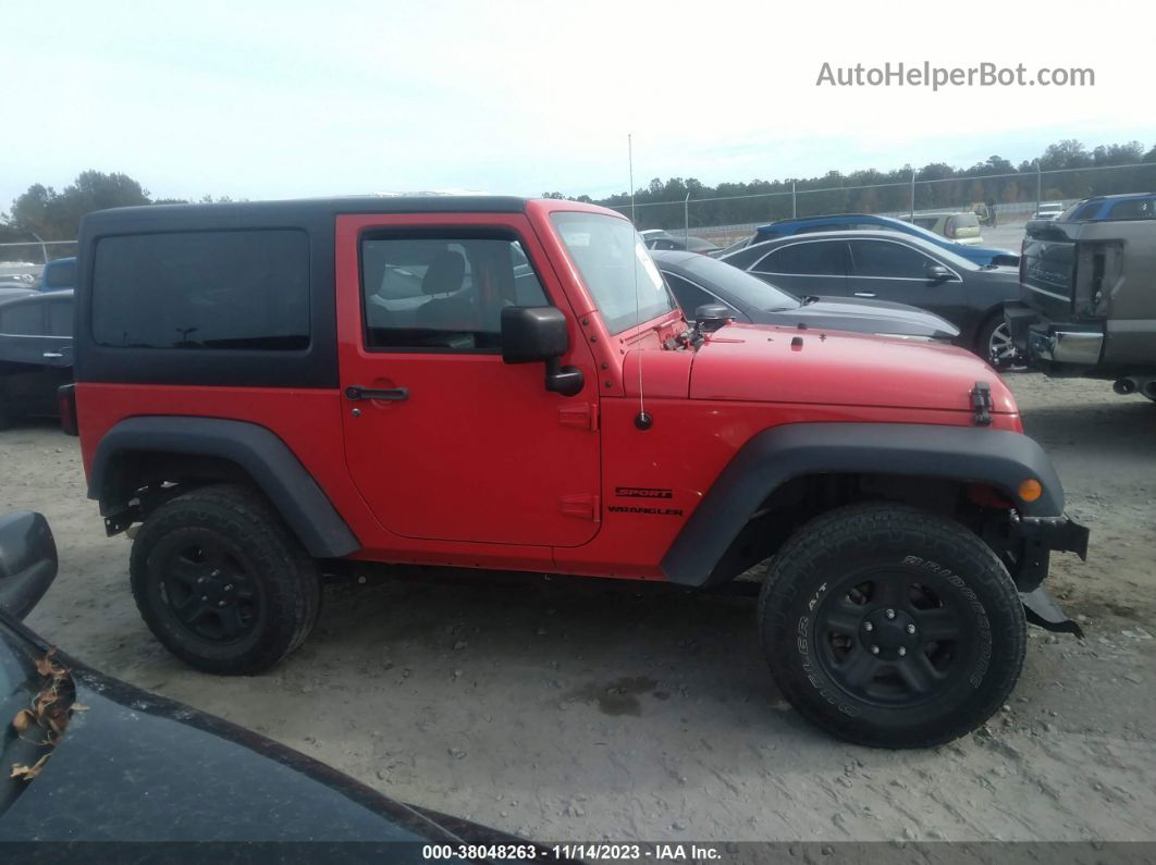 2017 Jeep Wrangler Sport 4x4 Red vin: 1C4AJWAG9HL664551