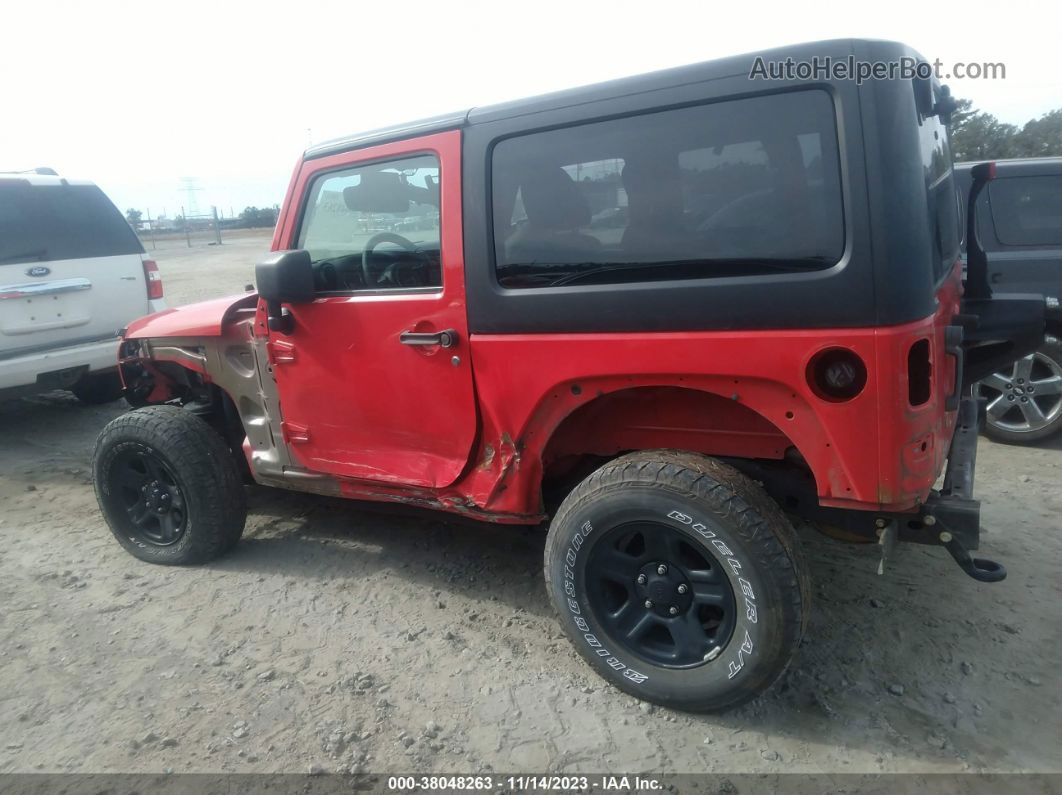 2017 Jeep Wrangler Sport 4x4 Red vin: 1C4AJWAG9HL664551