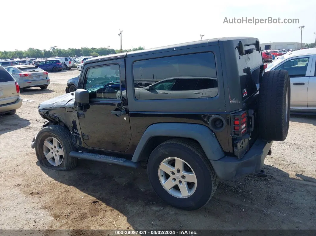 2014 Jeep Wrangler Sport Black vin: 1C4AJWAGXEL155788