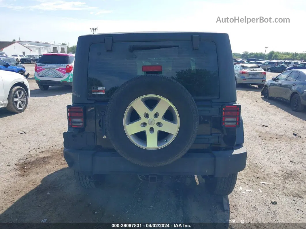 2014 Jeep Wrangler Sport Black vin: 1C4AJWAGXEL155788