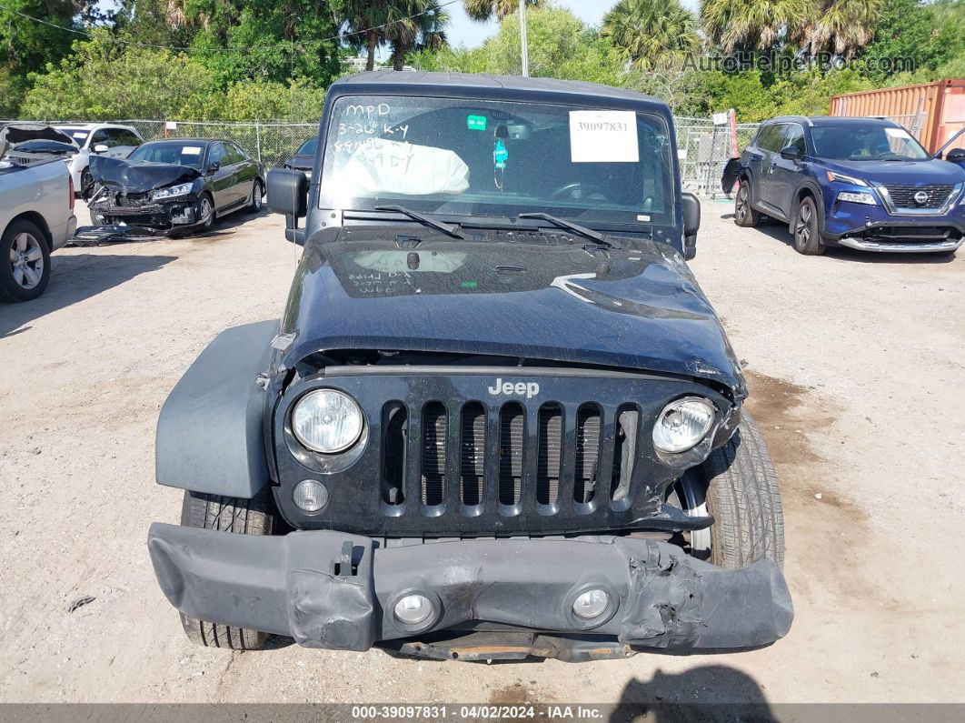 2014 Jeep Wrangler Sport Black vin: 1C4AJWAGXEL155788