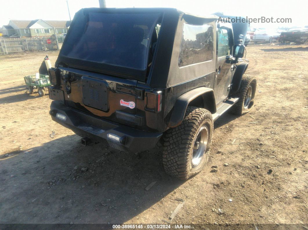 2014 Jeep Wrangler Sport Black vin: 1C4AJWAGXEL192307