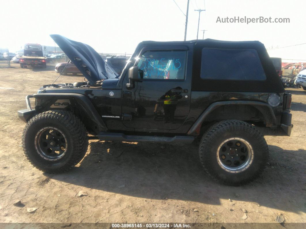 2014 Jeep Wrangler Sport Black vin: 1C4AJWAGXEL192307