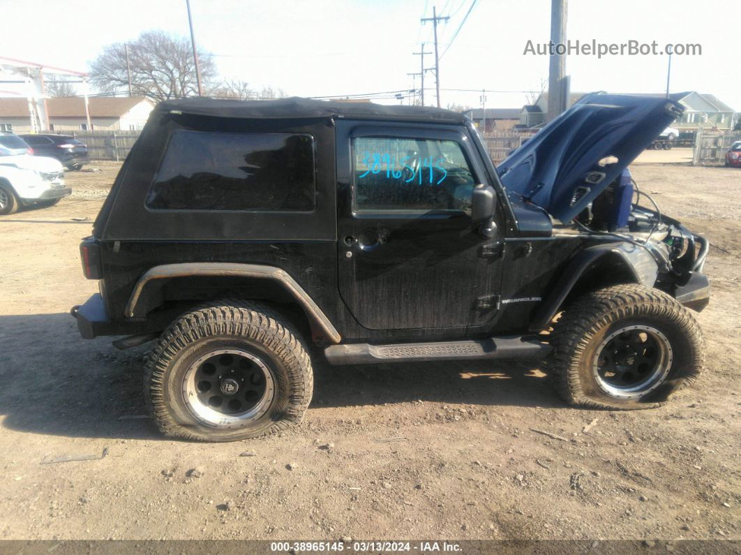 2014 Jeep Wrangler Sport Black vin: 1C4AJWAGXEL192307