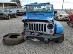 2014 Jeep Wrangler Sport Синий vin: 1C4AJWAGXEL218307