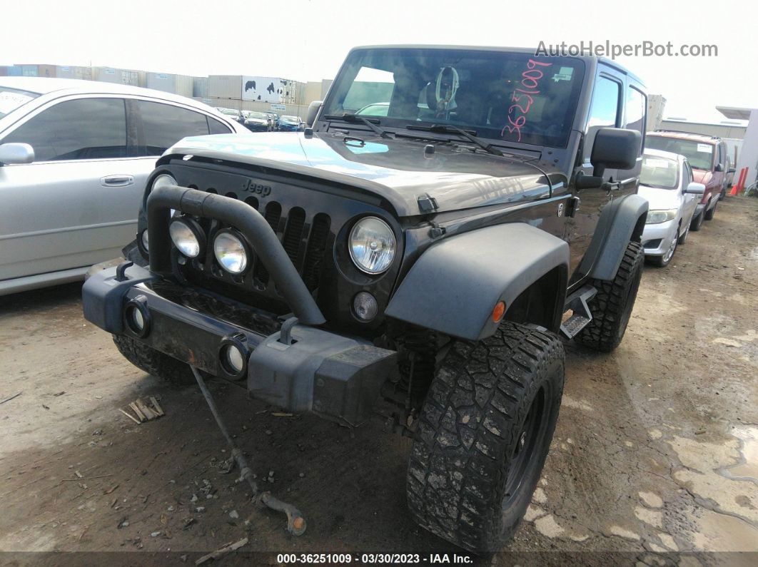 2014 Jeep Wrangler Willys Wheeler Black vin: 1C4AJWAGXEL254465