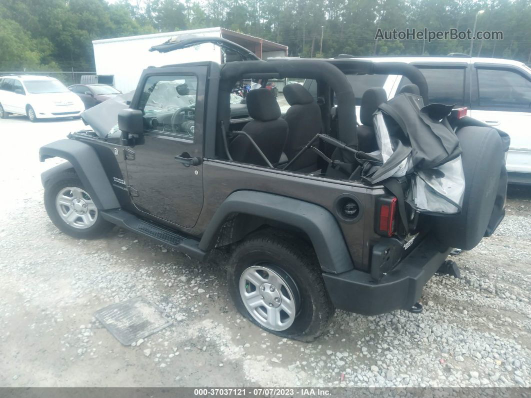 2014 Jeep Wrangler Sport Серый vin: 1C4AJWAGXEL286199