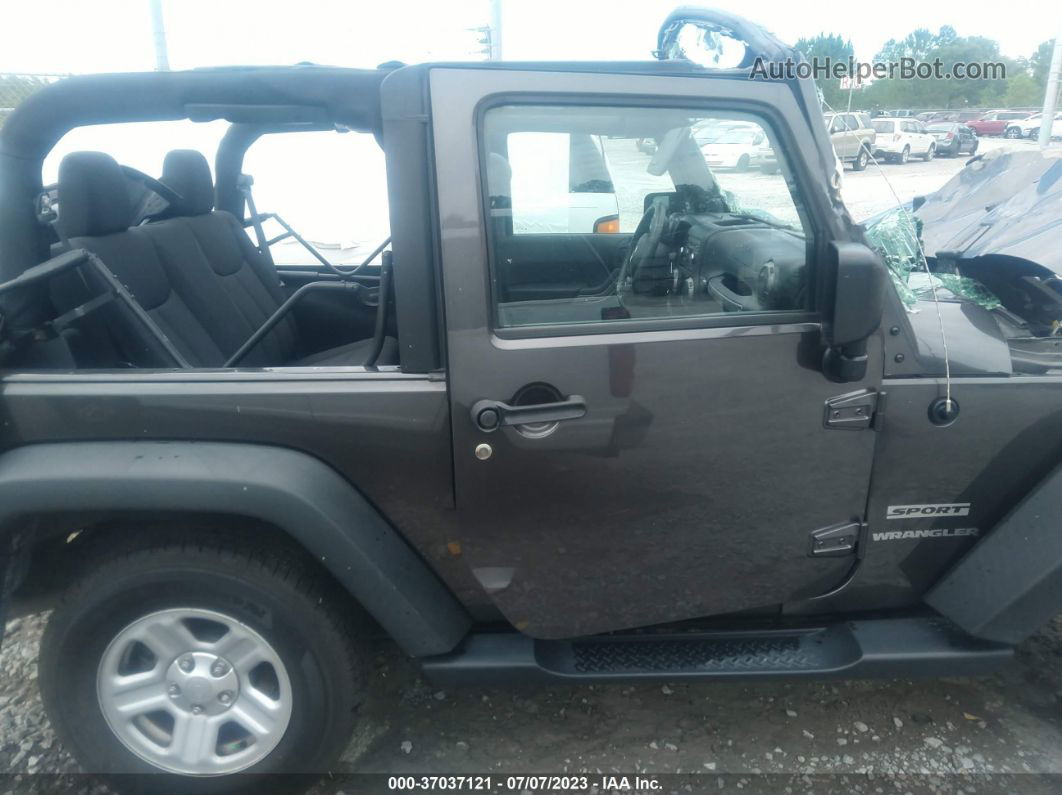 2014 Jeep Wrangler Sport Серый vin: 1C4AJWAGXEL286199