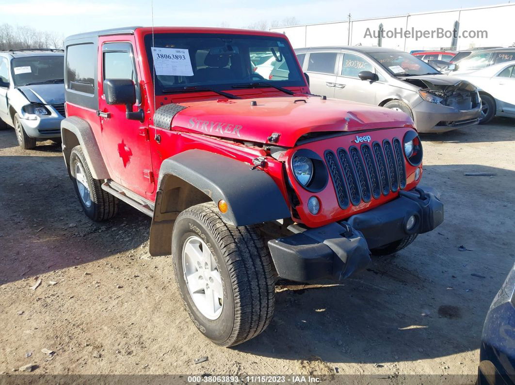 2017 Jeep Wrangler Sport Red vin: 1C4AJWAGXHL641263