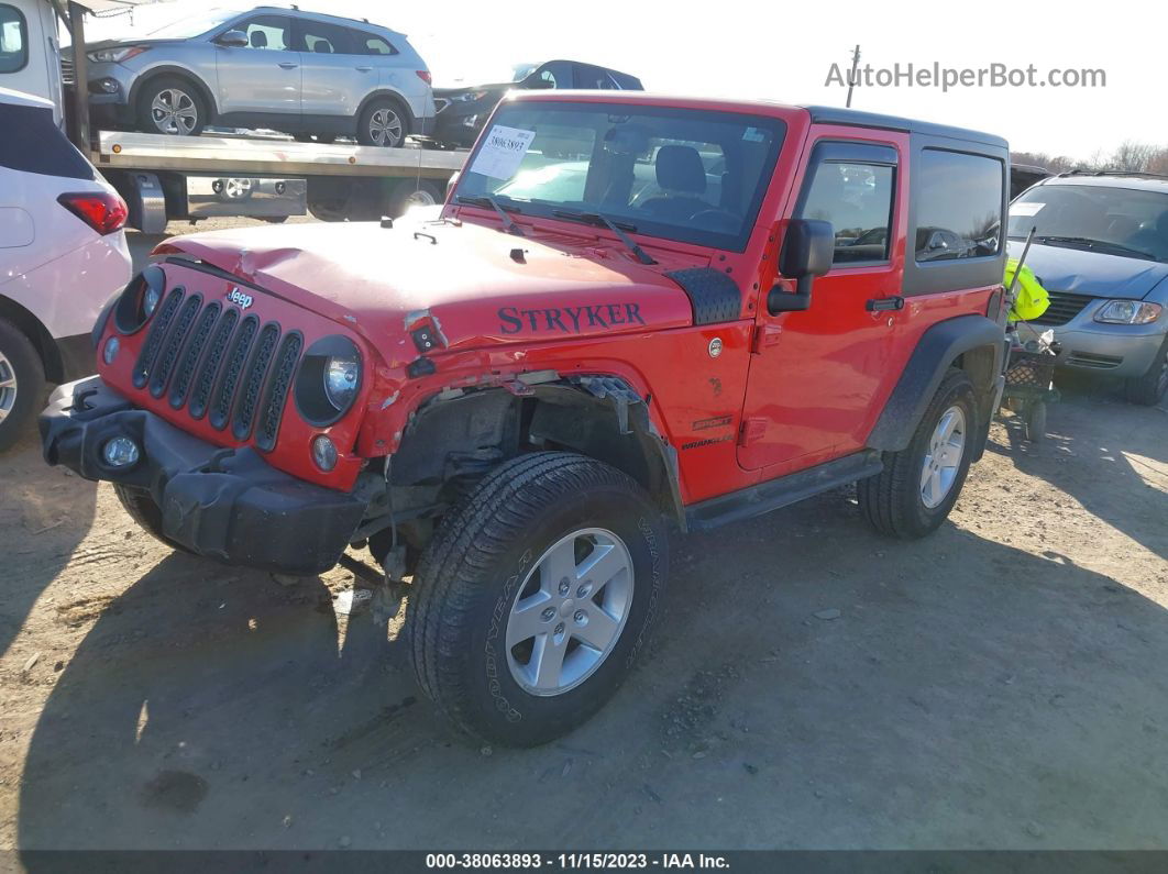 2017 Jeep Wrangler Sport Red vin: 1C4AJWAGXHL641263