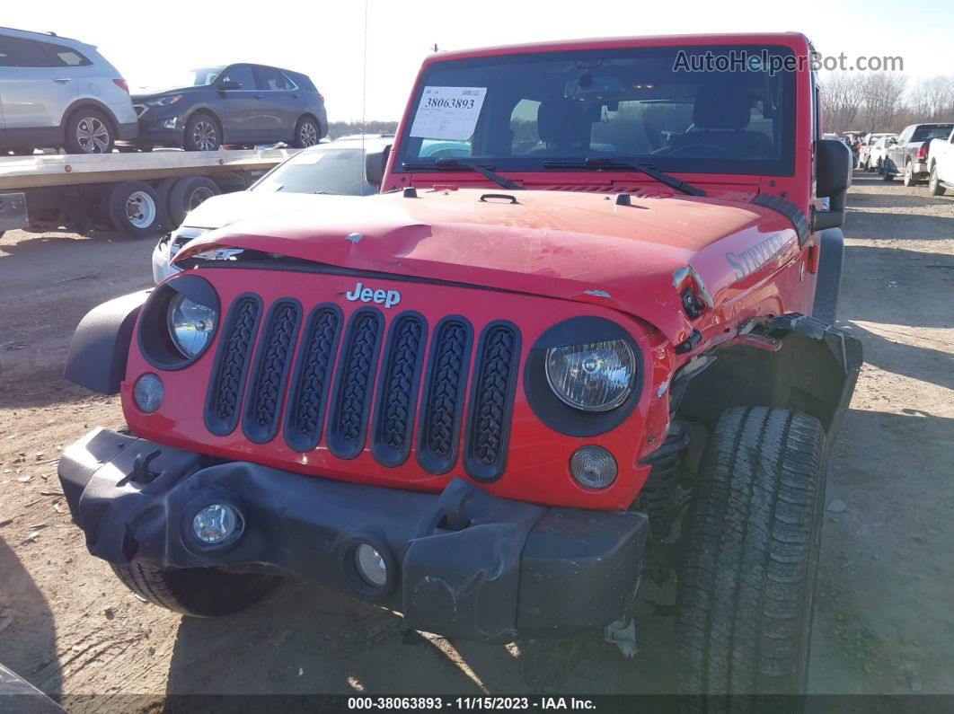 2017 Jeep Wrangler Sport Red vin: 1C4AJWAGXHL641263