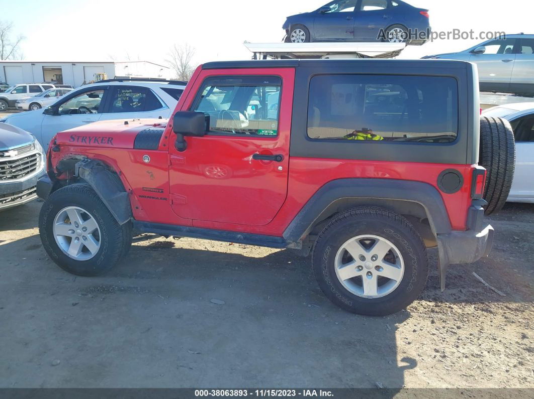 2017 Jeep Wrangler Sport Red vin: 1C4AJWAGXHL641263