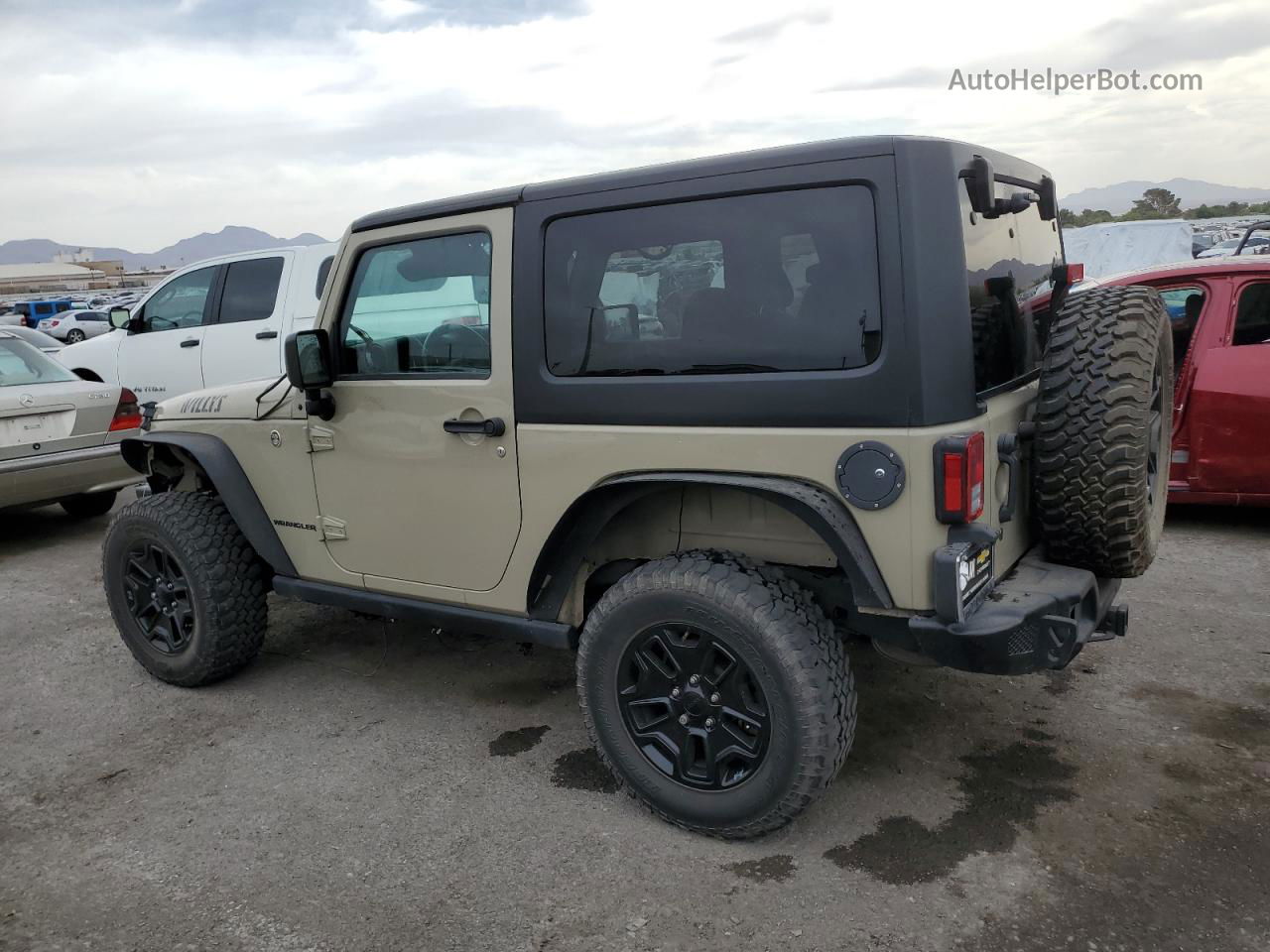 2017 Jeep Wrangler Sport Cream vin: 1C4AJWAGXHL646575