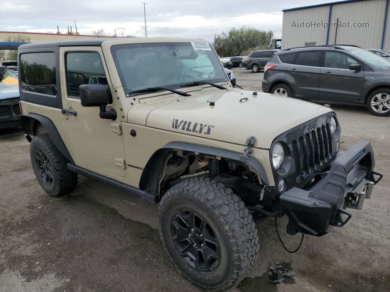 2017 Jeep Wrangler Sport Cream vin: 1C4AJWAGXHL646575