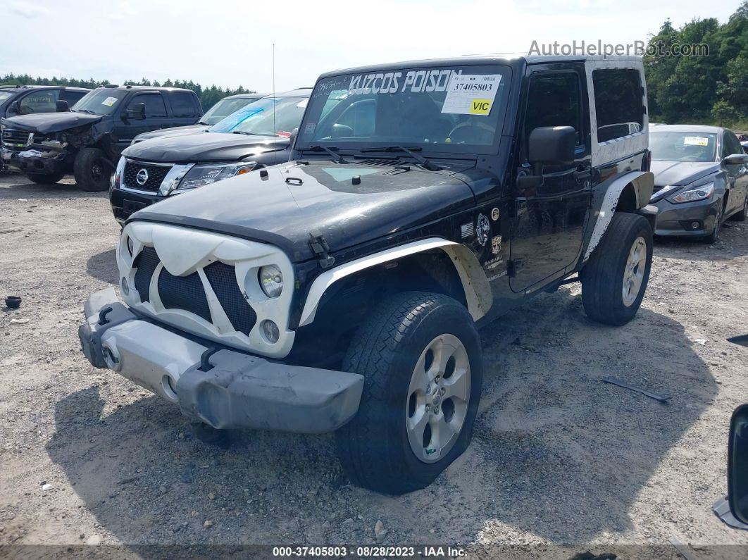 2014 Jeep Wrangler Sahara Черный vin: 1C4AJWBG0EL121664