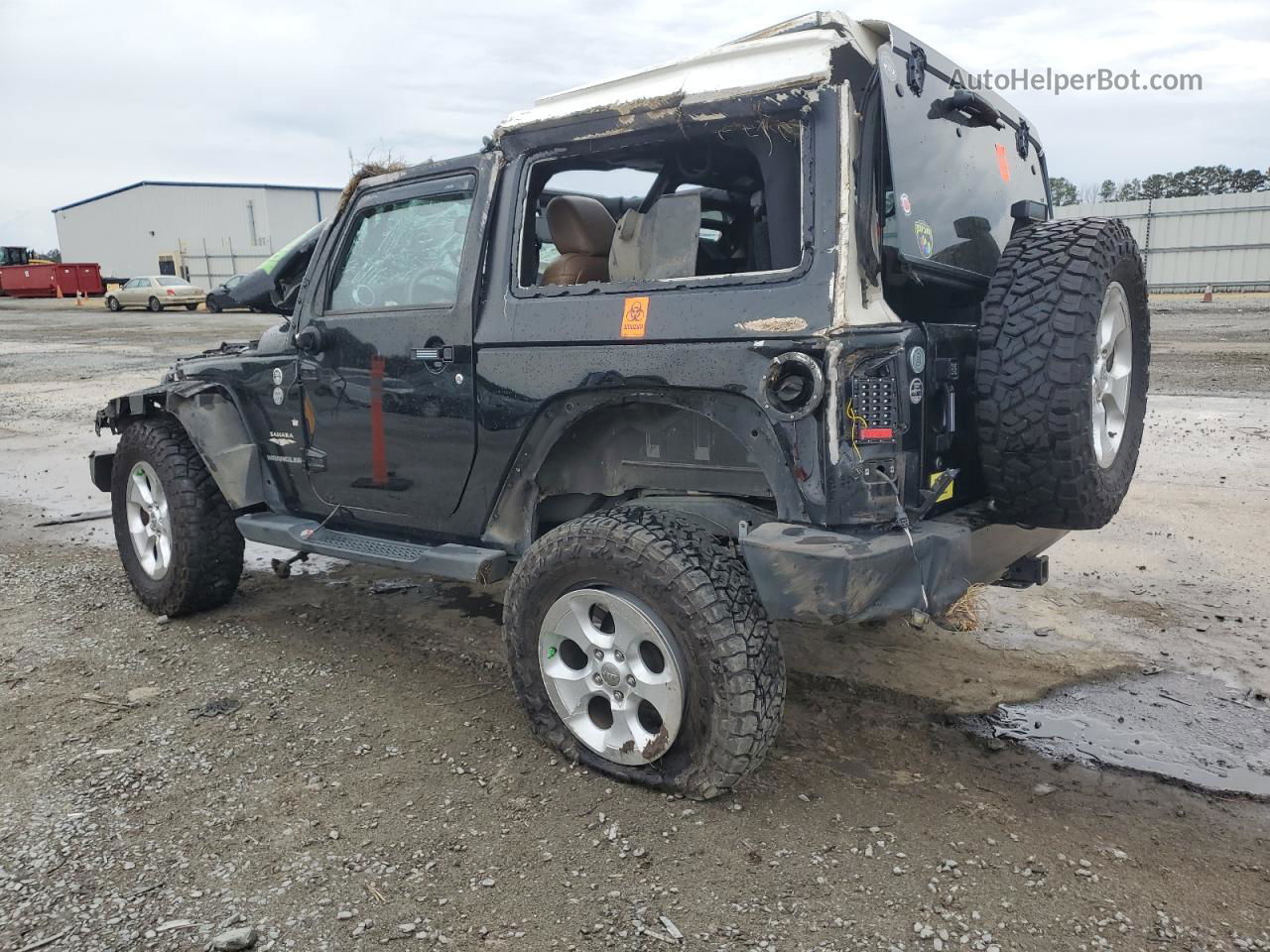 2014 Jeep Wrangler Sahara Черный vin: 1C4AJWBG1EL306709