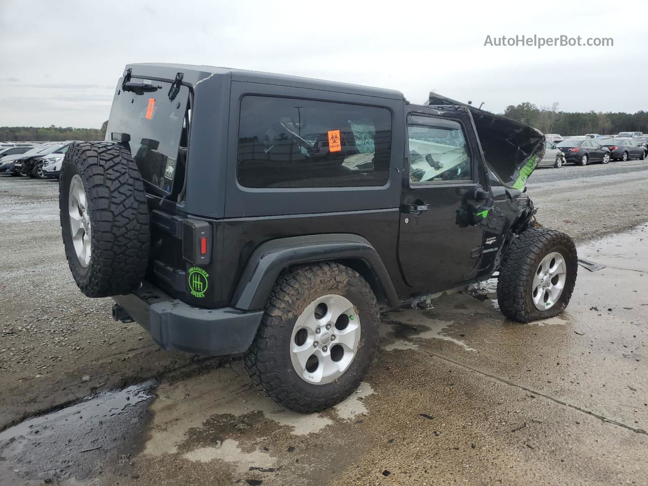 2014 Jeep Wrangler Sahara Черный vin: 1C4AJWBG1EL306709