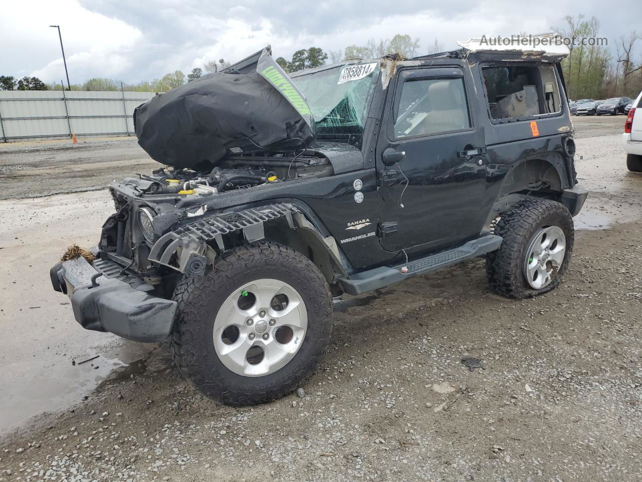 2014 Jeep Wrangler Sahara Черный vin: 1C4AJWBG1EL306709