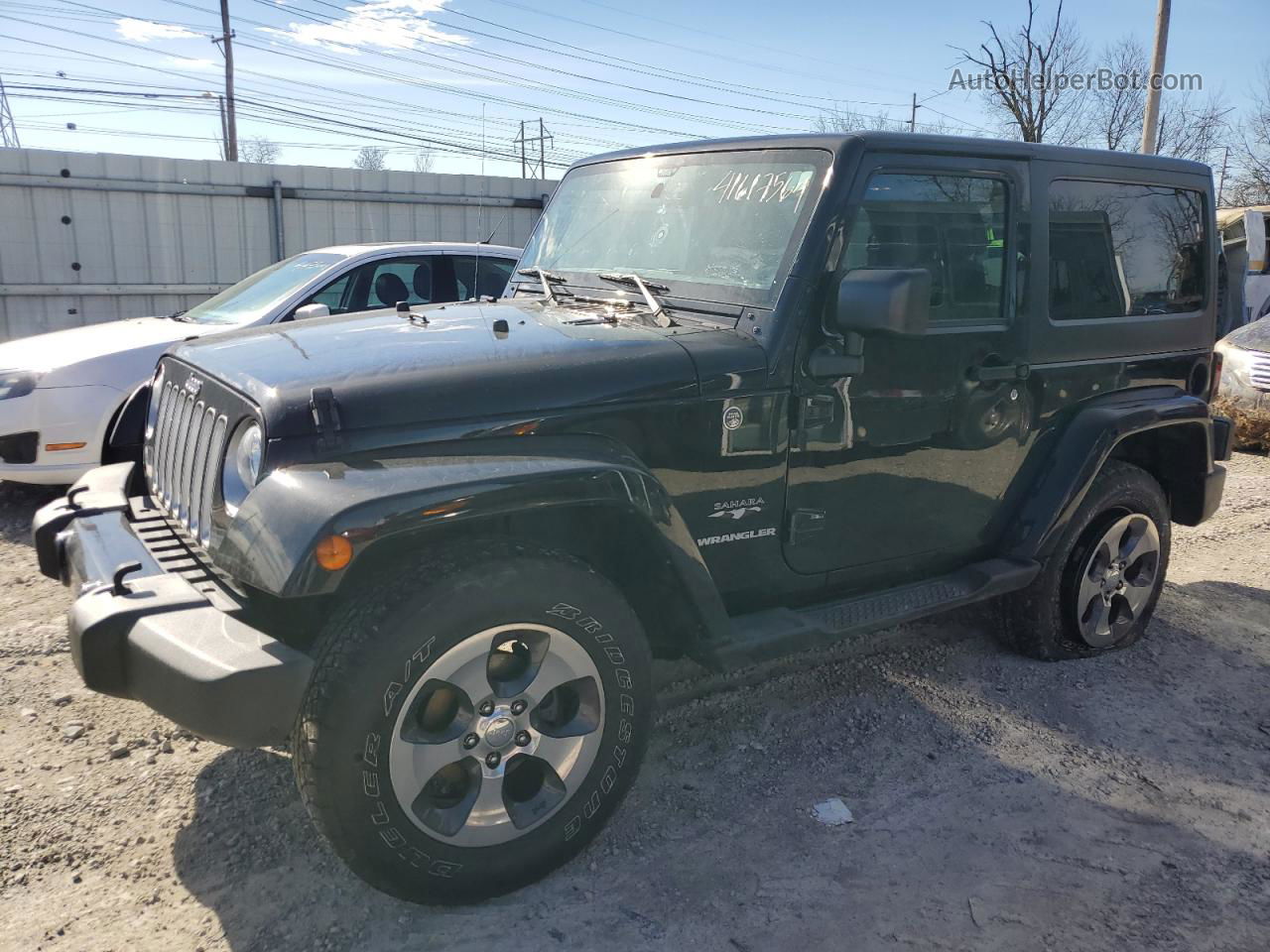 2017 Jeep Wrangler Sahara Black vin: 1C4AJWBG2HL578366