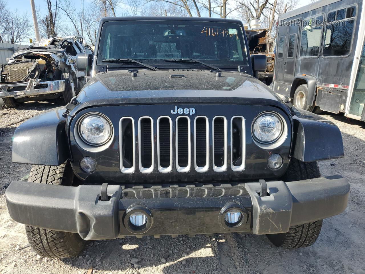 2017 Jeep Wrangler Sahara Black vin: 1C4AJWBG2HL578366