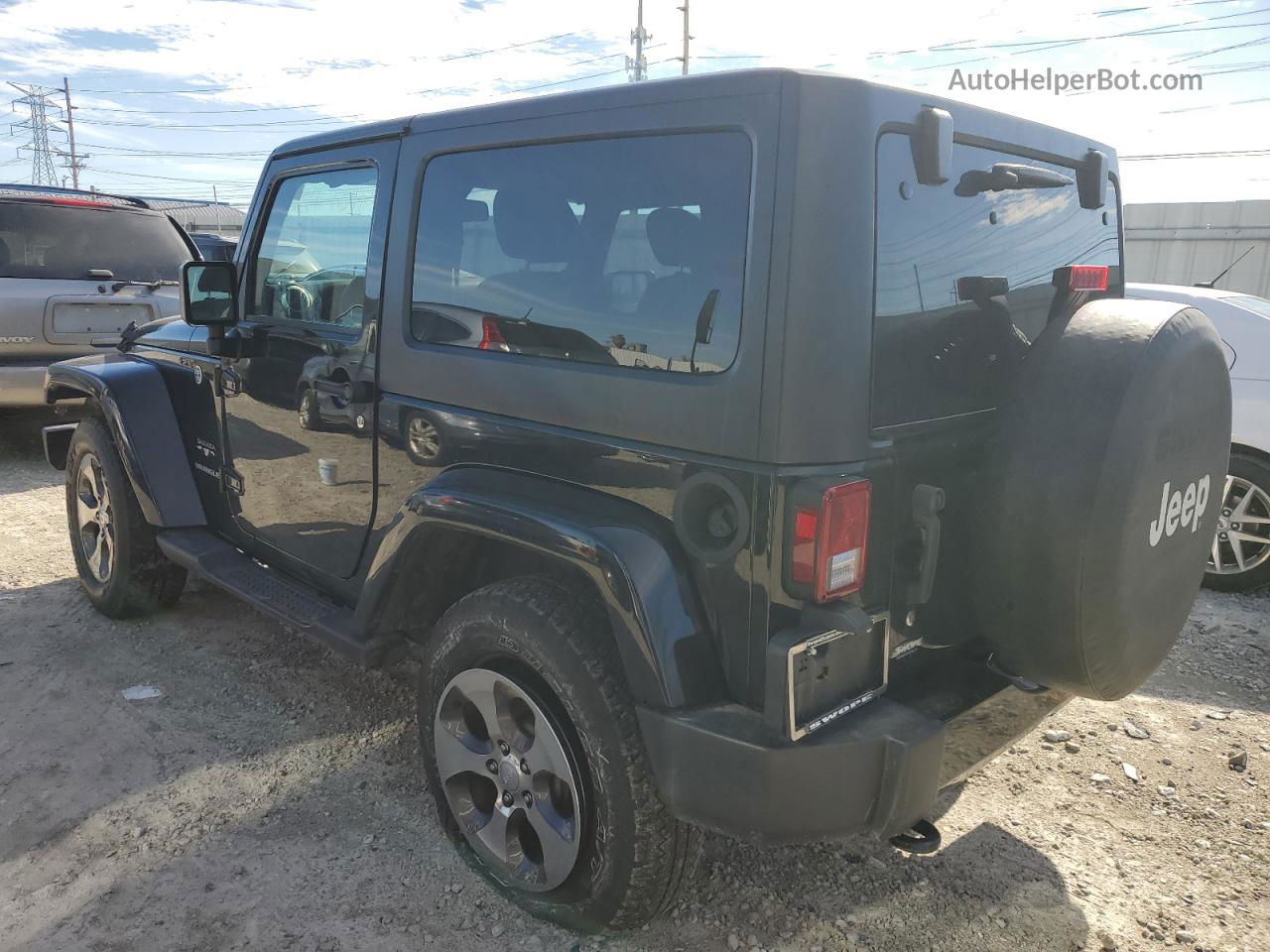 2017 Jeep Wrangler Sahara Black vin: 1C4AJWBG2HL578366