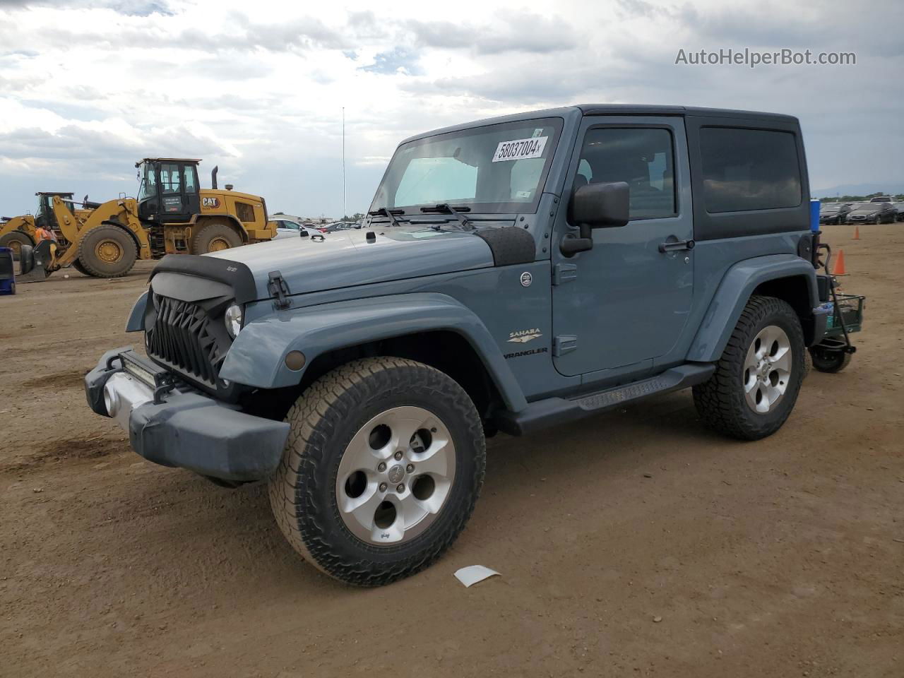 2014 Jeep Wrangler Sahara Gray vin: 1C4AJWBG4EL329563