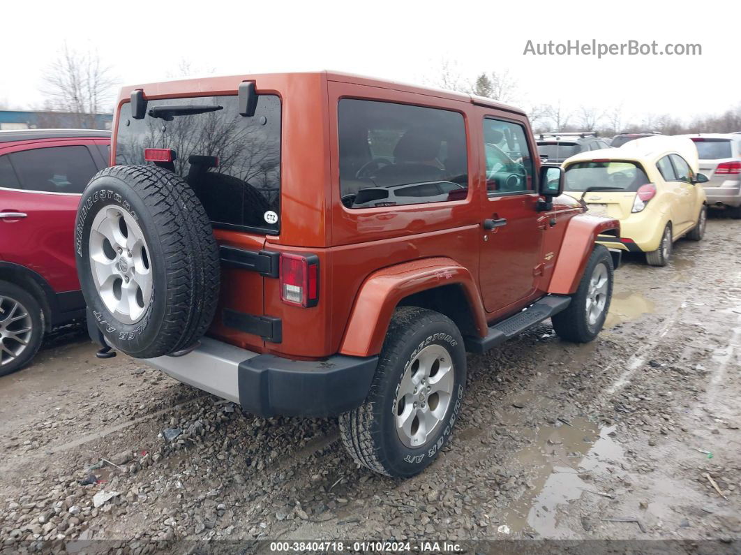 2014 Jeep Wrangler Sahara Оранжевый vin: 1C4AJWBG5EL253741