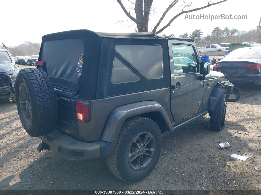 2017 Jeep Wrangler 75th Anniversary Edition 4x4 Gray vin: 1C4AJWBG6HL527257