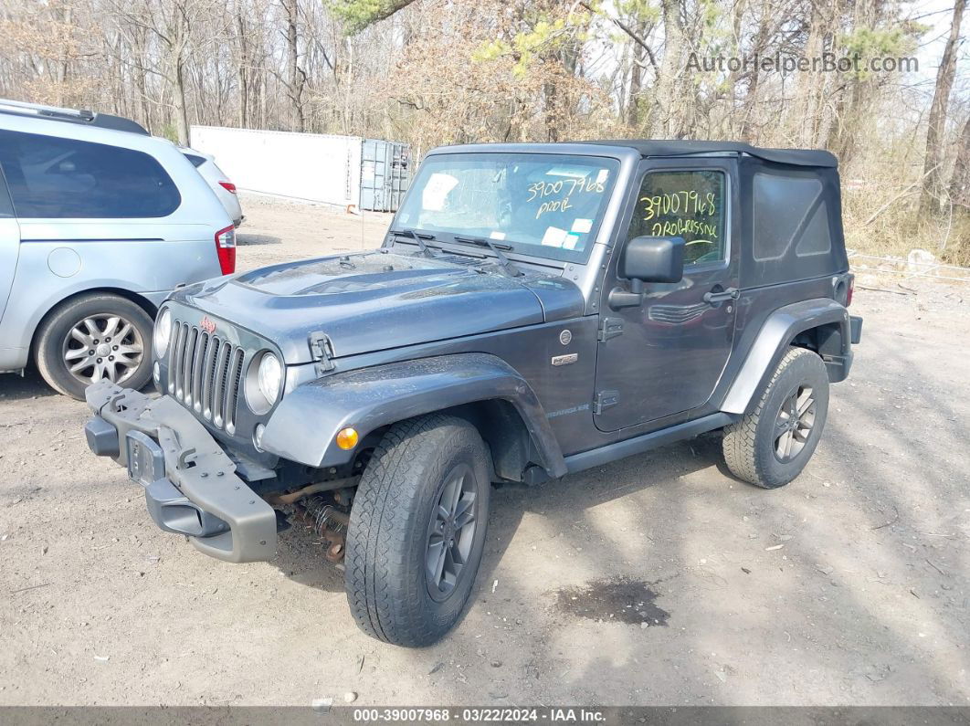 2017 Jeep Wrangler 75th Anniversary Edition 4x4 Gray vin: 1C4AJWBG6HL527257