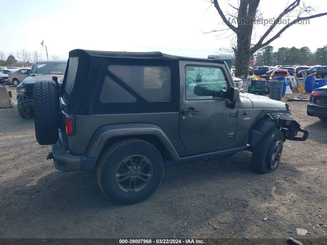 2017 Jeep Wrangler 75th Anniversary Edition 4x4 Gray vin: 1C4AJWBG6HL527257