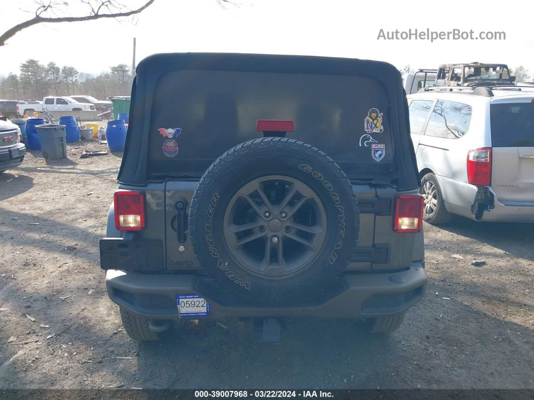 2017 Jeep Wrangler 75th Anniversary Edition 4x4 Gray vin: 1C4AJWBG6HL527257