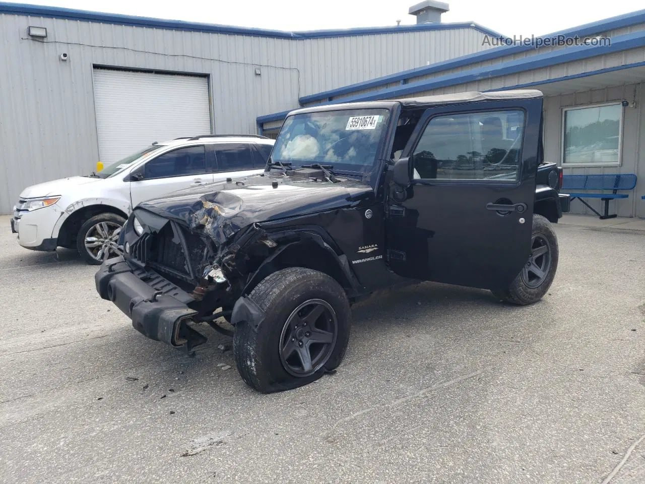 2014 Jeep Wrangler Sahara Black vin: 1C4AJWBG7EL119040