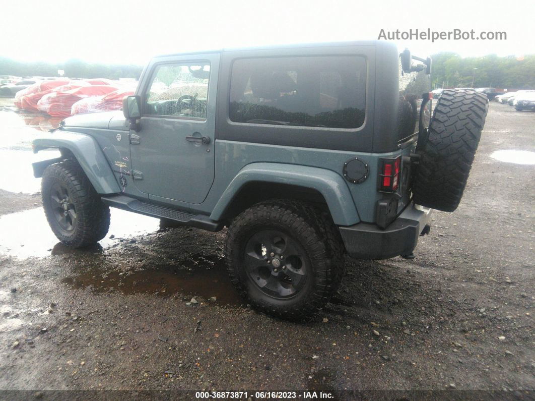 2014 Jeep Wrangler Sahara Gray vin: 1C4AJWBGXEL234473