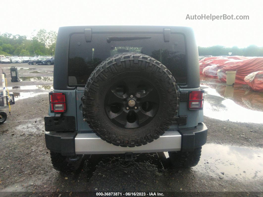 2014 Jeep Wrangler Sahara Gray vin: 1C4AJWBGXEL234473