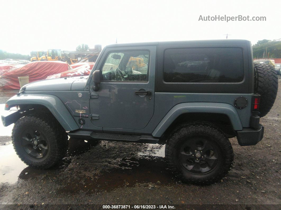 2014 Jeep Wrangler Sahara Gray vin: 1C4AJWBGXEL234473