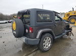 2014 Jeep Wrangler Sahara Gray vin: 1C4AJWBGXEL299470