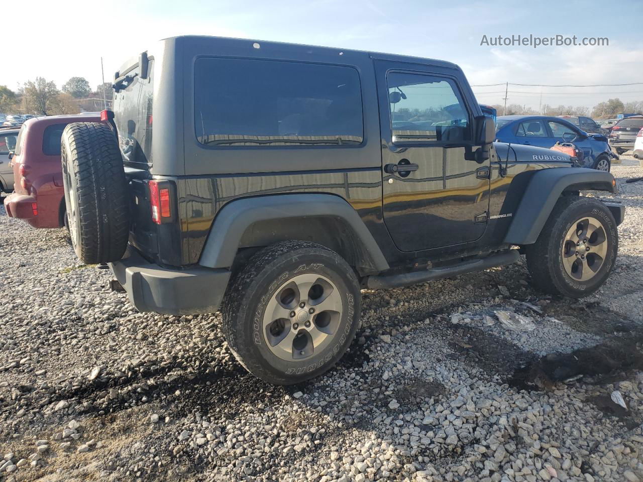 2014 Jeep Wrangler Rubicon Black vin: 1C4BJWCG0EL181222