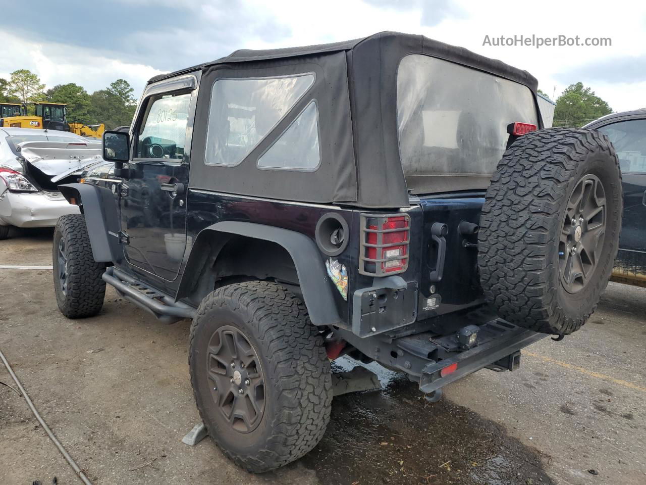 2014 Jeep Wrangler Rubicon Black vin: 1C4BJWCG5EL124501