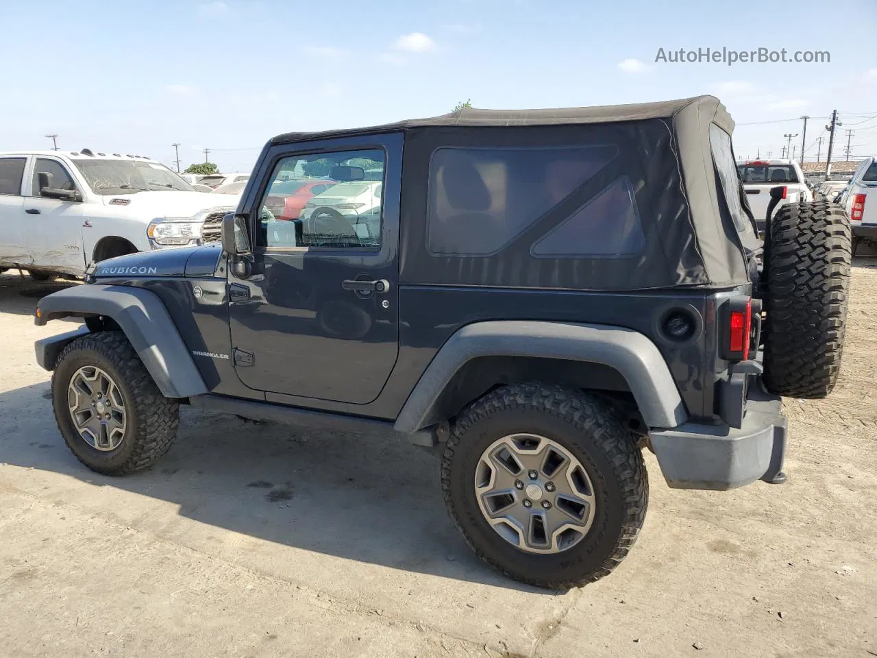 2017 Jeep Wrangler Rubicon Charcoal vin: 1C4BJWCG7HL596879