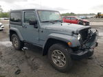 2014 Jeep Wrangler Rubicon Blue vin: 1C4BJWCG8EL291788