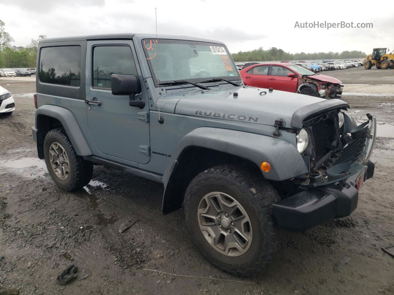 2014 Jeep Wrangler Rubicon Blue vin: 1C4BJWCG8EL291788