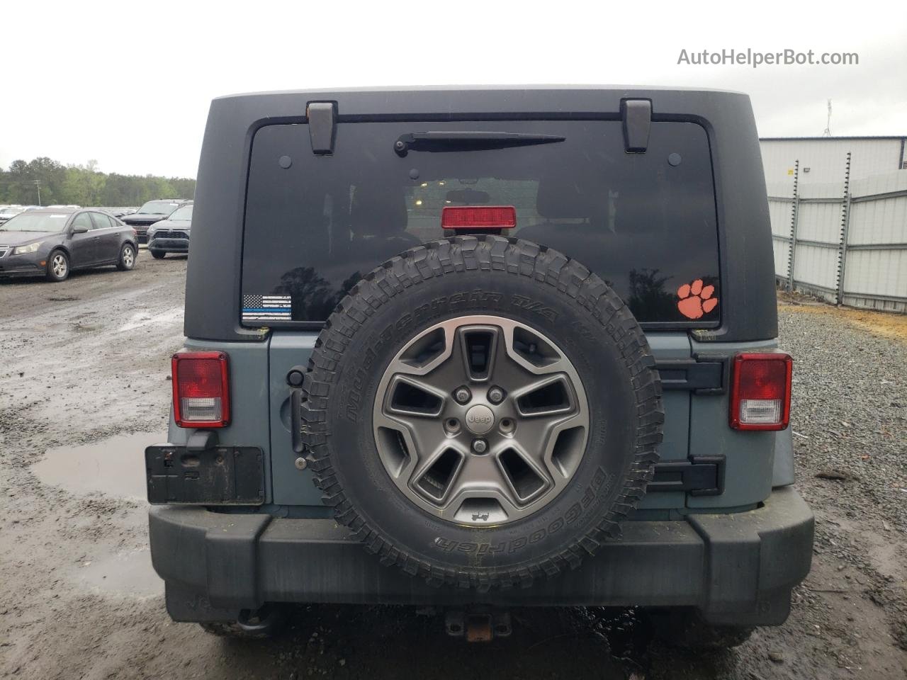 2014 Jeep Wrangler Rubicon Blue vin: 1C4BJWCG8EL291788