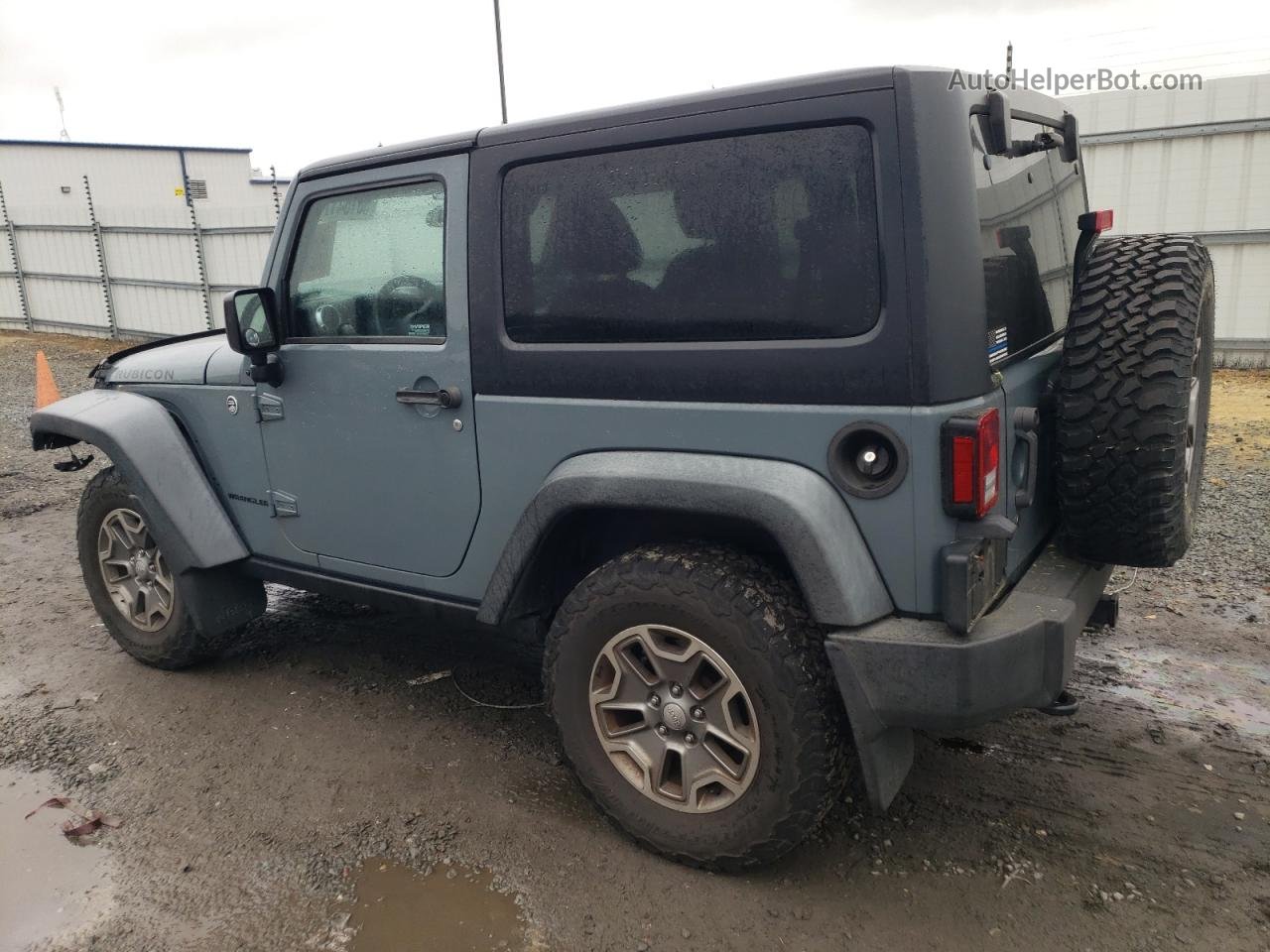 2014 Jeep Wrangler Rubicon Blue vin: 1C4BJWCG8EL291788