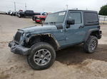 2014 Jeep Wrangler Rubicon Blue vin: 1C4BJWCGXEL287676