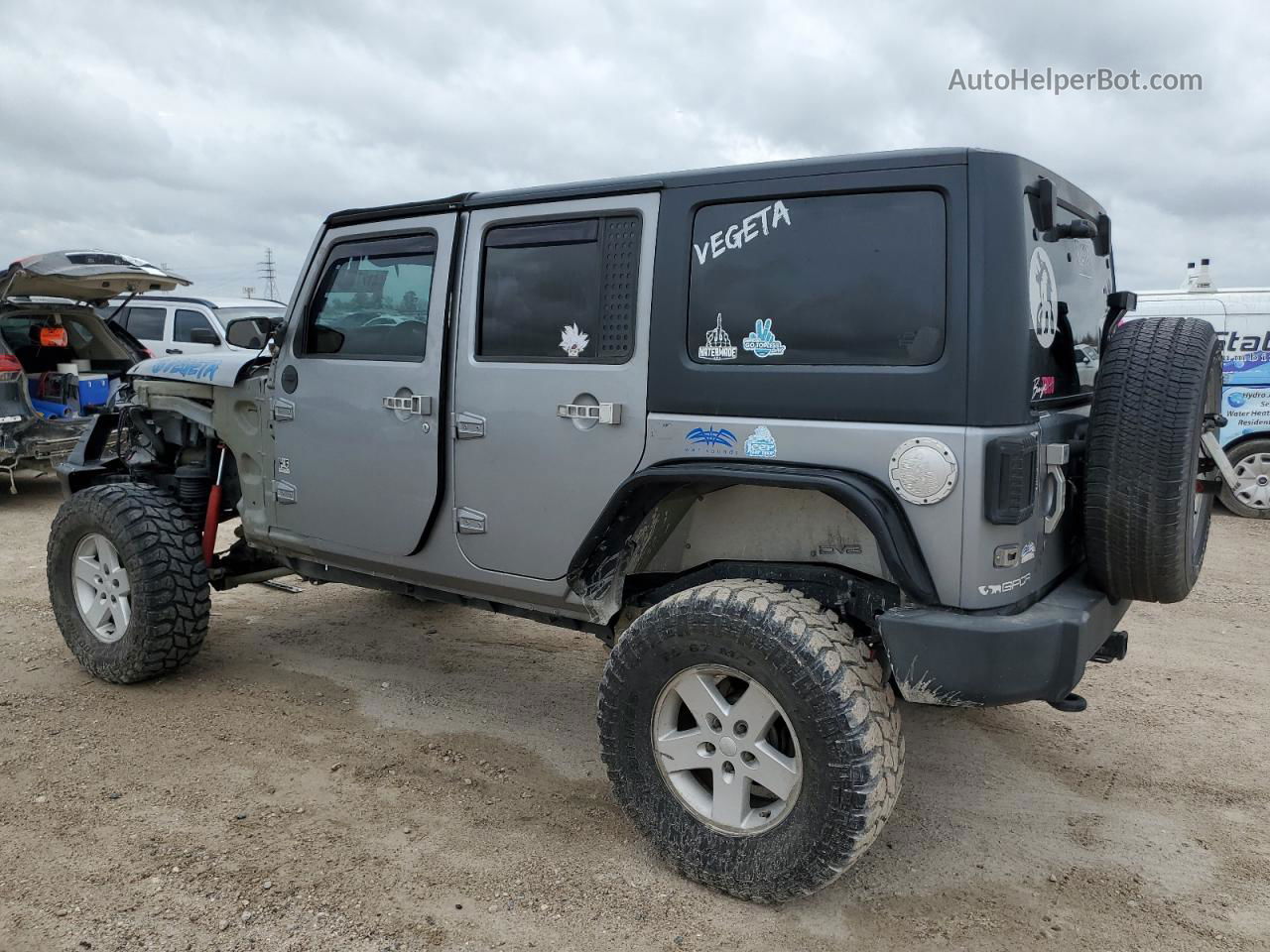 2017 Jeep Wrangler Unlimited Sport Silver vin: 1C4BJWDG0HL511296